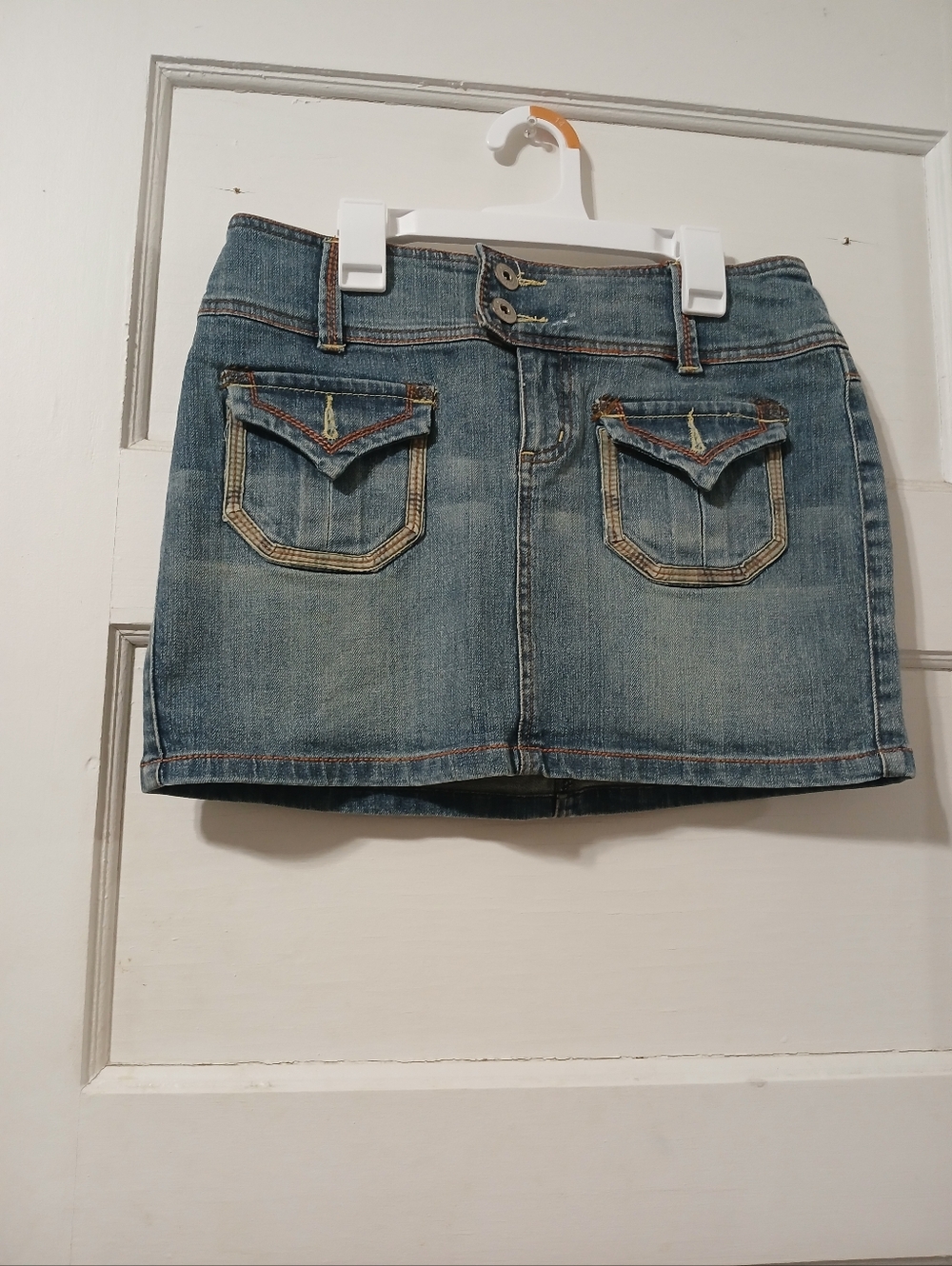 Denim Mini Skirt - Blue